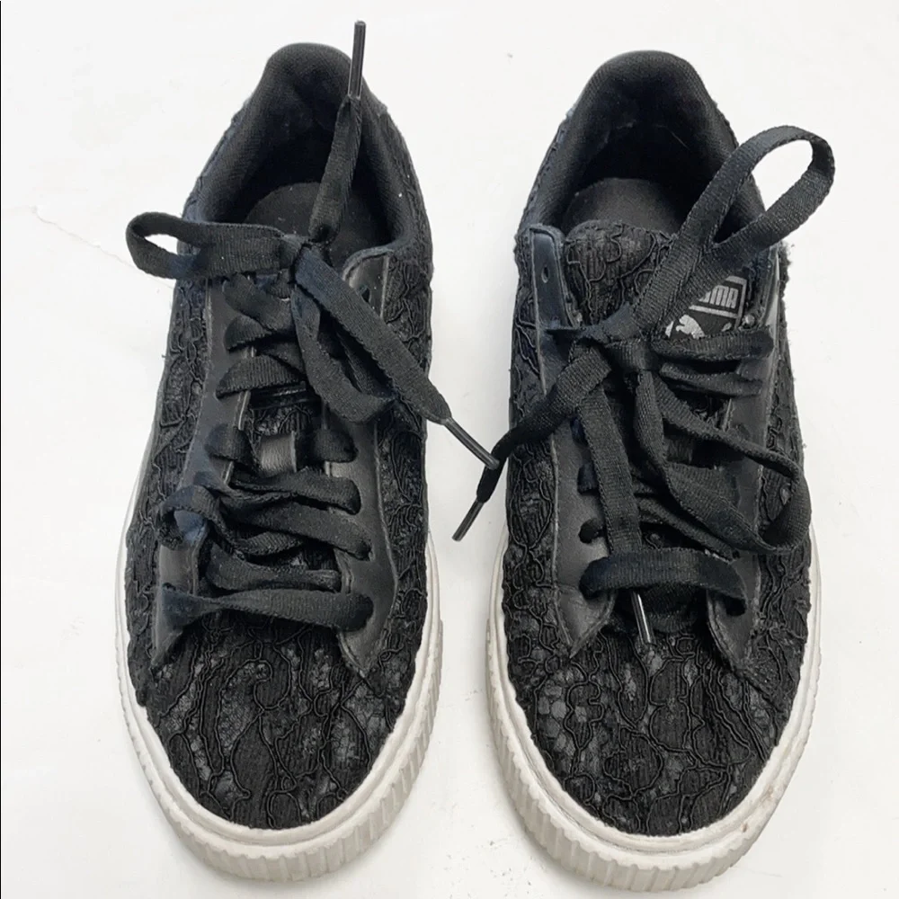 Puma black lace sneakers